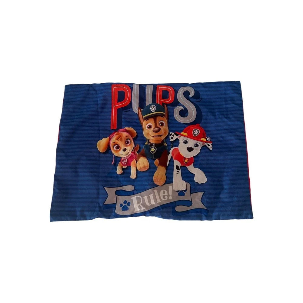 Paw Patrol Pups Rule Standard Pillowcase Blue Red Skye Chase Marshall Bedding